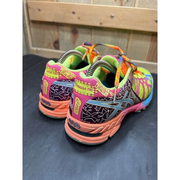 Asics Gel Noosa Tri 9 Running Shoes Women 7.5 Vibrant Multicolor Neon Bright - Picture 7 of 10